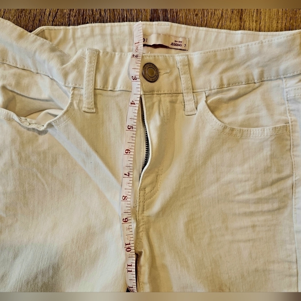 So low rise jeggings white size 7 - Picture 7 of 8